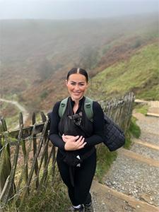 A photograph of Xeorelle on a hike